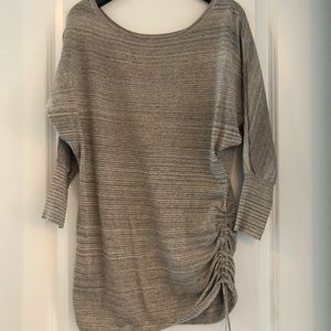 Tan/gold Express 3/4 sleeve blouse